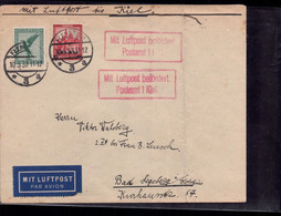 Dt. Reich Mit Luftpost Bis Kiel: Flensburg Nach Bad Segeberg 1932 - Other & Unclassified