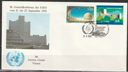 UNO Wien 1992 Mi-Nr.4+89 UNO City Wien ,SoSt. Internationale Atomenergie Organisation   ( D 5327) Günstige Versandkosten - Covers & Documents