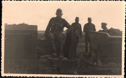 ! Alte Fotokarte, Soldatenphoto, Feldbahn, Militaria, 2. Weltkrieg - Guerra 1939-45