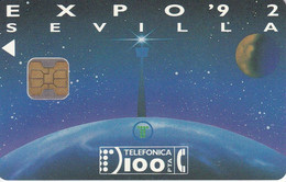 G-004 TARJETA DE ESPAÑA DE LA EXPO 92 DE SEVILLA (NUEVA-MINT) - Gratis Uitgaven