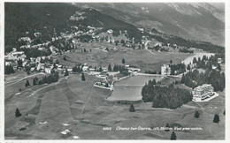 Switzerland Postcard Crans Sur Sierre Aerial View 1954 - Crans