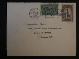 S 30 CANADA   BELLE LETTRE  ROYAL TRAIN RARE 1939  OTAWA  ++AFFRANCH. PLAISANT ++ - Cartas & Documentos