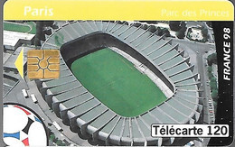 CARTE-PUCE-PUBLIC-F879-120U-GEM2-PARIS PARC PRINCE--STADE DE FOOT--AFFICHE-Utilisé-V° Série 64007-TBE - 1998