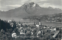 Switzerland Postcard Kussnacht Mit Pilatus 1932 - Küssnacht