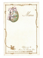 Beau Petit Menu Offert Par La Maison C. Bériot à Lille (Nord) 菜单 Chicorée Extra à La Belle Jardinière メニュー En B.Etat - Menus