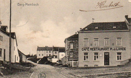 Berg Membach   Rare Café Restaurant P.J.Lance Voyagé En 1906 - Baelen