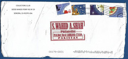 USA UNITED STATES OF AMERICA  POSTAL USED AIRMAIL COVER TO PAKISTAN - America (Other)