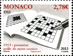 310017 MNH MONACO 2013 CRUCIGRAMA - Andere & Zonder Classificatie