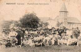 Assenois (lavaux)  Football-team Saint-Quirin Super Animée Voyagé En 1911 - Leglise