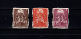 LUSSEMBURGO 1957 Serie Europa-CEPT Fbolli Nuovi **/MNH - 1957