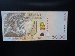 ALBANIE * : 5000 LEKE   2001     P 70     Presque NEUF ** - Albania