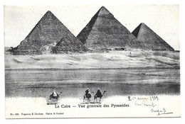 22-11-3340 Le Caire Vue Generale Des Pyramides 1908 - El Cairo