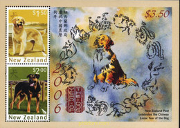 189350 MNH NUEVA ZELANDA 2006 AÑO LUNAR CHINO - AÑO DEL PERRO - Variedades Y Curiosidades