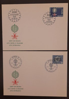 SO) 1962 SWITZERLAND, HELVETIA MALARIA ERADICATION, TWO FDC - Autres & Non Classés