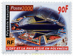 69495 MNH POLINESIA FRANCESA 2000 OFICINA DE CORREOS Y TELECOMUNICACIONES Y LA FILATELIA EN POLINESIA - Gebraucht