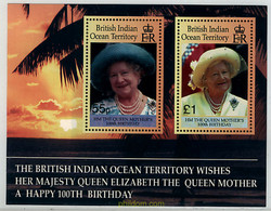 60329 MNH OCEANO INDICO BRITANICO 2000 CENTENARIO DE LA REINA MADRE - Territoire Britannique De L'Océan Indien