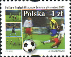 169457 MNH POLONIA 2001 POLONIA EN LA FINAL DEL CAMPEONATO DEL MUNDI DE FUTBOL 2002 - Unclassified