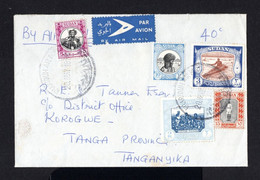 S4836-SUDAN-AIRMAIL COVER KHARTOUM To TANGA (tanganyika).1958.Enveloppe AERIEN SOUDAN - Sudán Del Sur