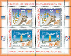 102025 MNH HUNGRIA 2002 CONGRESO EUROPEO DE DIABETES - Oblitérés