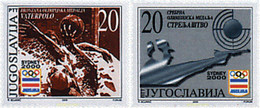 86511 MNH YUGOSLAVIA 2000 MEDALLISTAS DE LOS JUEGOS DE LA 27 OLIMPIADA. SYDNEY 2000 - Oblitérés