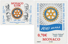 161278 MNH MONACO 2005 CENTENARIO DEL ROTARY INTERNATIONAL - Autres & Non Classés