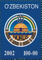 122562 MNH UZBEKISTAN 2002 70 ANIVERSARIO DE LA CIUDAD DE NUKUS - Uzbekistan