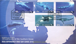 314215 MNH NUEVA ZELANDA. Dependencia Ross 2010 CETACEOS - Used Stamps