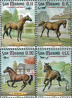 123752 MNH SAN MARINO 2003 CABALLOS CAMPEONES DE HIPICA - Used Stamps