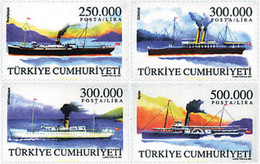 100042 MNH TURQUIA 2001 BUQUES DE COMERCIO - Verzamelingen & Reeksen