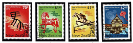 New Zealand 2014 Year Of The Horse Set Of 4 Used - Gebruikt