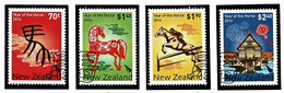 New Zealand 2014 Year Of The Horse Set Of 4 Used - Usati