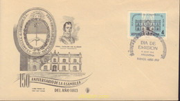495830 MNH ARGENTINA 1963 150 ANIVERSARIO DE LA ASMBLEA DEL AÑO XII - Usati