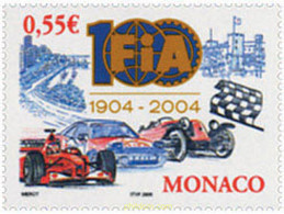 161308 MNH MONACO 2005 CENTENARIO DE LA FEDERACION INTERNACIONAL DEL AUTOMOVIL - Other & Unclassified