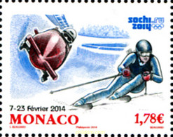 313623 MNH MONACO 2014 22 JUEGOS OLIMPICOS DE INVIERNO SOCHI 2014 - Otros & Sin Clasificación