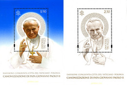 319188 MNH VATICANO 2014 CANONIZACION DE JUAN PABLO II - Usati