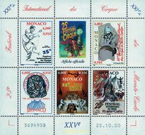 80868 MNH MONACO 2000 25 FESTIVAL DEL CIRCO DE MONTECARLO - Andere & Zonder Classificatie