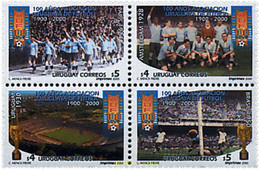 5137 MNH URUGUAY 2000 CENTENARIO DE LA ASOCIACION URUGUAYA DE FUTBOL - Estate 1924: Paris