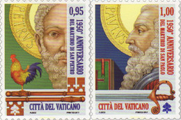 589596 MNH VATICANO 2017 1950 ANIVERSARIO DEL MARTIRIO DE SAN PEDRO Y DE SAN PABLO - Gebruikt