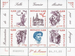 187158 MNH MONACO 2005 RESTAURACION DE LA SALA GARNIER - Andere & Zonder Classificatie