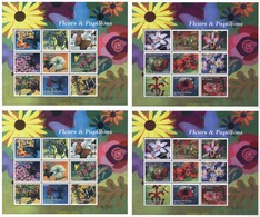 300564 MNH CONGO. República Democrática 2001 FLORES Y MARIPOSAS - Usati