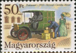 198025 MNH HUNGRIA 2005 COCHE POSTAL ANTIGUO - Gebraucht