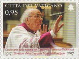 589667 MNH VATICANO 2017 CENTENARIO DEL NACIMIENTO DEL CARDENAL DOMENICO BARTOLUCCI - Gebraucht