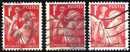 France 1940 - Mi 395 - YT 433 ( Type Iris ) Three Shades Of Color - Used Stamps