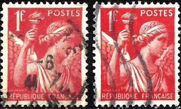 France 1940 - Mi 395 - YT 433 ( Type Iris ) Two Shades Of Color - Usati