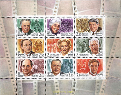 145851 MNH RUSIA 2001 ACTORES DEL CINE RUSO - Usados