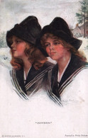 Illustration: Painted By Philip Boileau - Snowbirds, Femmes Jumelles - Reinthal & Newman - Carte RN N° 757 - Boileau, Philip