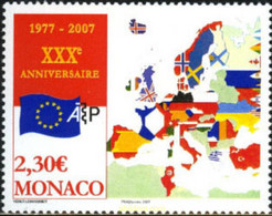 198896 MNH MONACO 2006 30 ANIVERSARIO DE LA ACADEMIA EUROPEA DE FILATELIA - Autres & Non Classés