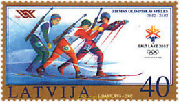 89772 MNH LETONIA 2002 19 JUEGOS OLIMPICOS INVIERNO. SALT LAKE CITY 2002 - Inverno2002: Salt Lake City