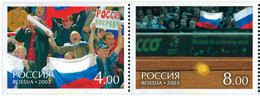 121407 MNH RUSIA 2003 RUSIA CAMPEONA DE LA COPA DAVIS 2002 - Used Stamps