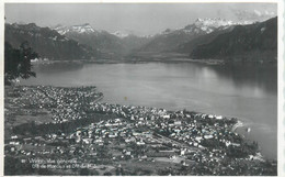 Switzerland Postcard Vevey General View Dents De Morcles Et Dents Du Midi 1952 - Morcles